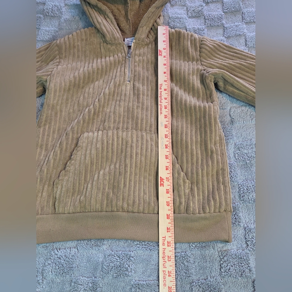 Champion Kids Corduroy High Pile Fleece Hoodie Size 10/12 Med - Picture 4 of 11